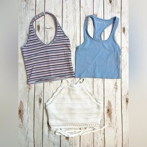 Lot 3 Tank Tops Abercrombie & Fitch Hollister Size XS Small
